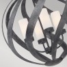 Żyrandol wiszący nowoczesny 4 klosze-świece Blacksmith Oferta