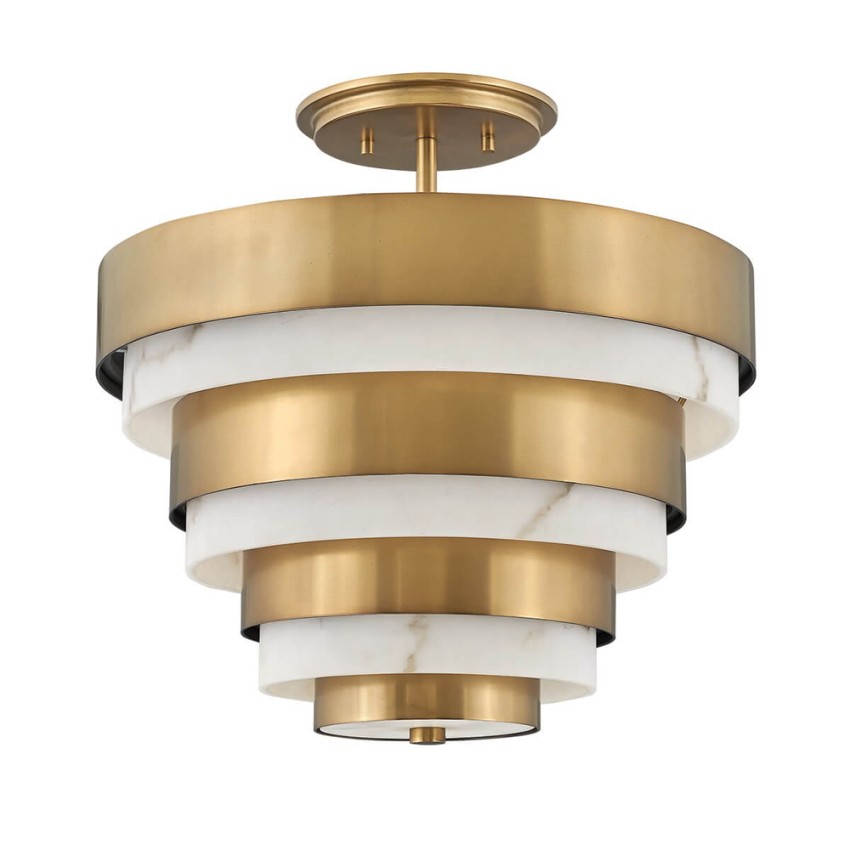 Plafon lampa sufitowa w nowoczesnym stylu - biało-złota Echelon Promocja Plafon lampa sufitowa w nowoczesnym stylu - biało-złota Echelon Promocja