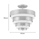 Plafon lampa sufitowa w nowoczesnym stylu - biało-złota Echelon Sprzedaż