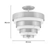 Plafon lampa sufitowa w nowoczesnym stylu - biało-złota Echelon Sprzedaż