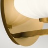 Kinkiet, nowoczesna lampa ścienna na stylowe ściany biały klosz szklany Pim Stan Magazynowy