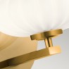 Kinkiet, nowoczesna lampa ścienna na stylowe ściany biały klosz szklany Pim Wybór