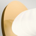 Kinkiet, nowoczesna lampa ścienna na stylowe ściany biały klosz szklany Pim Model