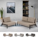 Zestaw: fotel rozkładany i 2-osobowa sofa z obiciem z tkaniny Elysee Oferta