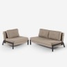Zestaw: fotel rozkładany i 2-osobowa sofa z obiciem z tkaniny Elysee Katalog