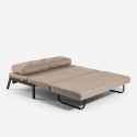 Zestaw: fotel rozkładany i 2-osobowa sofa z obiciem z tkaniny Elysee Model