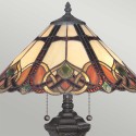 Lampa stołowa w stylu Tiffany, klasyczny kolorowy abażur Cambridge Sprzedaż