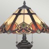 Lampa stołowa w stylu Tiffany, klasyczny kolorowy abażur Cambridge Sprzedaż