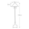 Klasyczna lampa podłogowa w stylu Tiffany z kolorowym kloszem Inglenook Sprzedaż