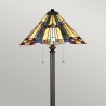 Klasyczna lampa podłogowa w stylu Tiffany z kolorowym kloszem Inglenook Sprzedaż
