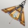 Lampa wisząca kloszem z kolorowego szkła na 3 żarówki Inglenook Sprzedaż