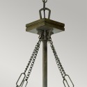 Klasyczna lampa wisząca w stylu Tiffany 3 żarówki klosz z kolorowego szkła Inglenook Rabaty