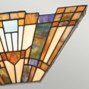 Lampa ścienna w stylu Tiffany kinkiet ze szkła 2 żarówki Inglenook Oferta