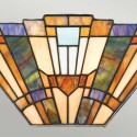 Lampa ścienna w stylu Tiffany kinkiet ze szkła 2 żarówki Inglenook Sprzedaż