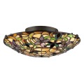 Plafon lampa Tiffany sufitowa klosz z kolorowego szkła Kami. Promocja