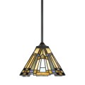 Wisząca lampa sufitowa Tiffany klosz z kolorowego szkła Inglenook Promocja