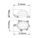 Lampa stołowa w stylu Tiffany z barwnym kloszem Sawback Rabaty