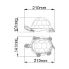 Lampa stołowa w stylu Tiffany z barwnym kloszem Sawback Rabaty