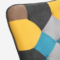 Zestaw fotel patchwork + podnóżek styl skandynawski Chapty Plus Koszt