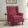 Fotel relaksacyjny bergère nowoczesny rozkładany z podnóżkiem Ethron Class Oferta