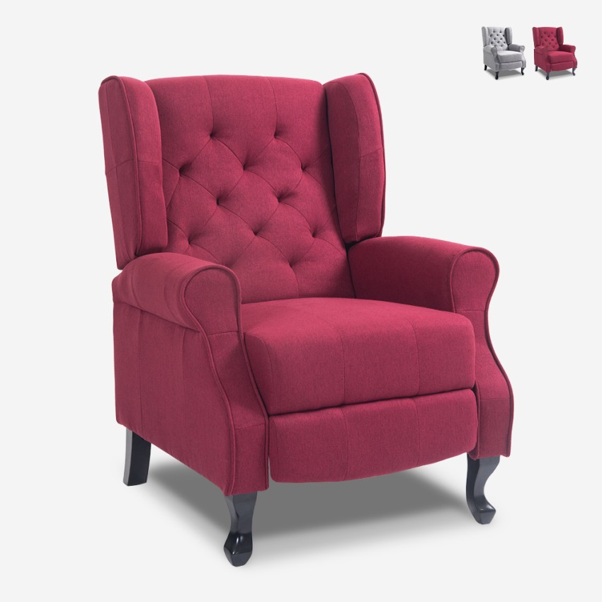 Fotel relaksacyjny bergère nowoczesny rozkładany z podnóżkiem Ethron Class Promocja Fotel relaksacyjny bergère nowoczesny rozkładany z podnóżkiem Ethron Class Promocja