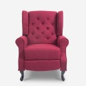 Fotel relaksacyjny bergère nowoczesny rozkładany z podnóżkiem Ethron Class Katalog