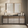 Nowoczesna komoda do salonu i kuchni 4-drzwiowa 206x40x86cm Solna Oferta