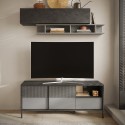 Komoda pod telewizor w modnym stylu do salonu z 2 drzwiami  i 1 szufladą 156x40x64cm Saban Oferta