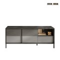 Komoda pod telewizor w modnym stylu do salonu z 2 drzwiami  i 1 szufladą 156x40x64cm Saban Promocja