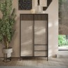 Kredens do salonu nowoczesny z 3 półkami i 2 szufladami 106x177cm Blaine Oferta