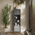 Witryna do salonu nowoczesna ekspozycyjna 2 półki 55x40x203cm Winona Oferta