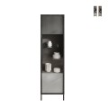 Witryna do salonu nowoczesna ekspozycyjna 2 półki 55x40x203cm Winona Promocja