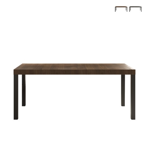Stół do jadalni 190x90 cm nowoczesny drewno żelazne nogi Monsul Promocja