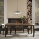 Stół do jadalni 190x90 cm nowoczesny drewno żelazne nogi Monsul Oferta