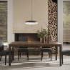 Stół do jadalni 190x90 cm nowoczesny drewno żelazne nogi Monsul Oferta