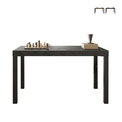 Stół kuchenny 140x90cm z drewna z nowoczesnymi nogami żelaznymi Sartel Promocja