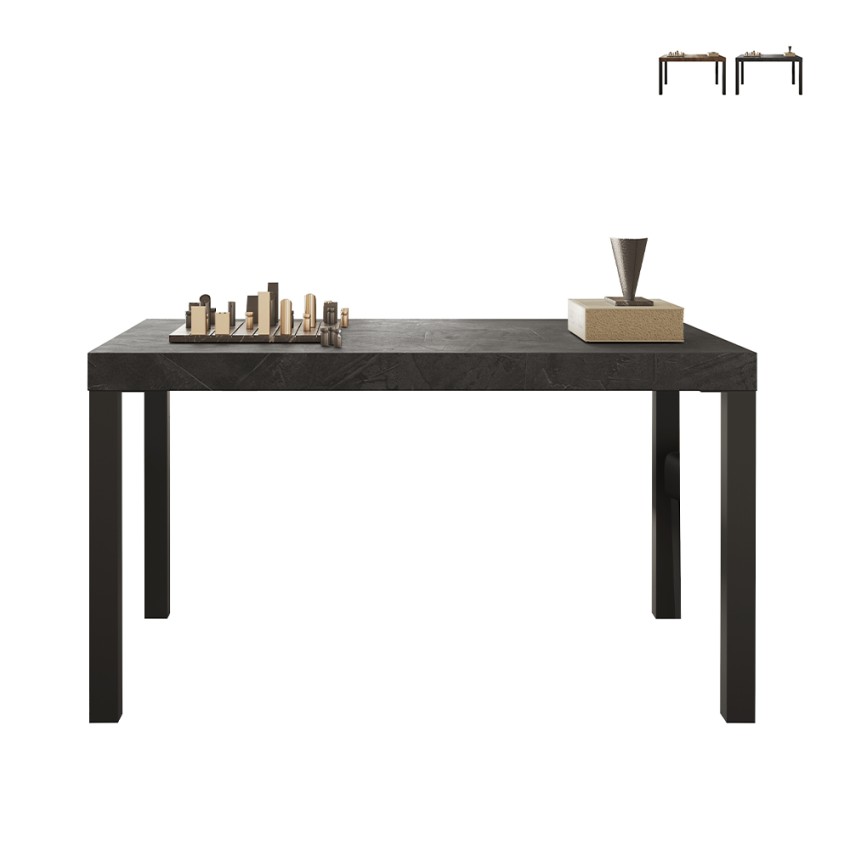 Stół kuchenny 140x90cm z drewna z nowoczesnymi nogami żelaznymi Sartel Promocja Stół kuchenny 140x90cm z drewna z nowoczesnymi nogami żelaznymi Sartel Promocja