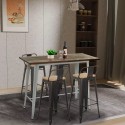 Stół jadalniany kuchenny styl przemysłowy 120x60 drewno metal Catal. Cechy