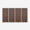 Zestaw 4 drewniane panele dźwiękochłonne 120x60cm dekoracyjne 3D Tabb-SO Promocja