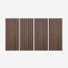 Zestaw 4 drewniane panele dźwiękochłonne 120x60cm dekoracyjne 3D Tabb-SO Promocja