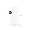 Zestaw 4 drewniane panele dźwiękochłonne 120x60cm dekoracyjne 3D Tabb-SO Cechy