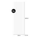 4 x panele dźwiękochłonne drewniane 3D do wnętrz 240x60cm Kover-SO Cechy