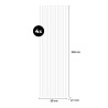 4 x panele dźwiękochłonne drewniane 3D do wnętrz 240x60cm Kover-SO Cechy