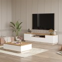 Zestaw komoda 3-drzwiowa + niski biały stół kawowy Design Moderno Award Promocja