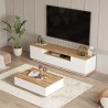 Zestaw komoda 3-drzwiowa + niski biały stół kawowy Design Moderno Award Sprzedaż