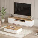 Zestaw komoda 3-drzwiowa + niski biały stół kawowy Design Moderno Award Oferta