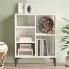 Niska biblioteczka w nowoczesnym stylu biała z 3 półkami 69x25x88cm Lydia. Oferta