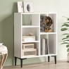 Niska biblioteczka w nowoczesnym stylu biała z 3 półkami 69x25x88cm Lydia. Promocja