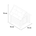 Buda dla psa zewnętrzna z drewna, mała, 72x76x73cm Buddy Katalog