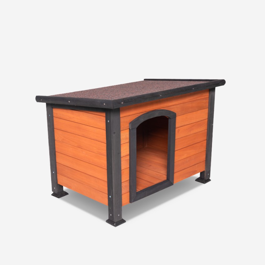 Buda dla psa drewniana do ogrodu dla średnich rozmiarów, 85x60x60 cm Tabbie Promocja Buda dla psa drewniana do ogrodu dla średnich rozmiarów, 85x60x60 cm Tabbie Promocja